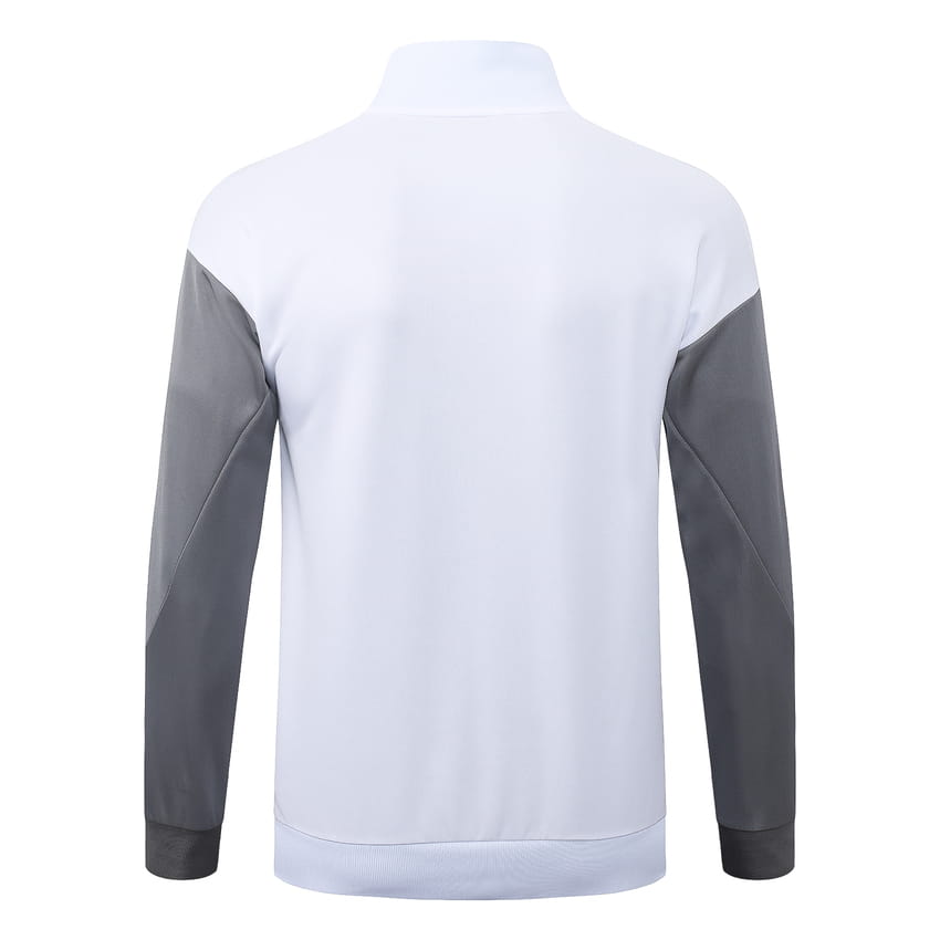 Survetement PSG Veste 2026 2027 Blanc Gris (3)