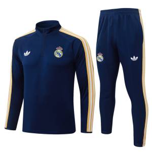 Survetement Real Madrid Training 2026 2027 Bleu Sombre