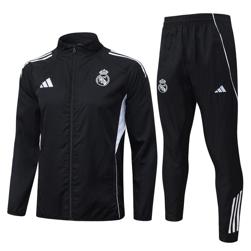 Survetement Real Madrid Veste 2025 2026 Noir Charbon (1)