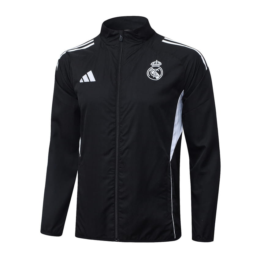 Survetement Real Madrid Veste 2025 2026 Noir Charbon (3)