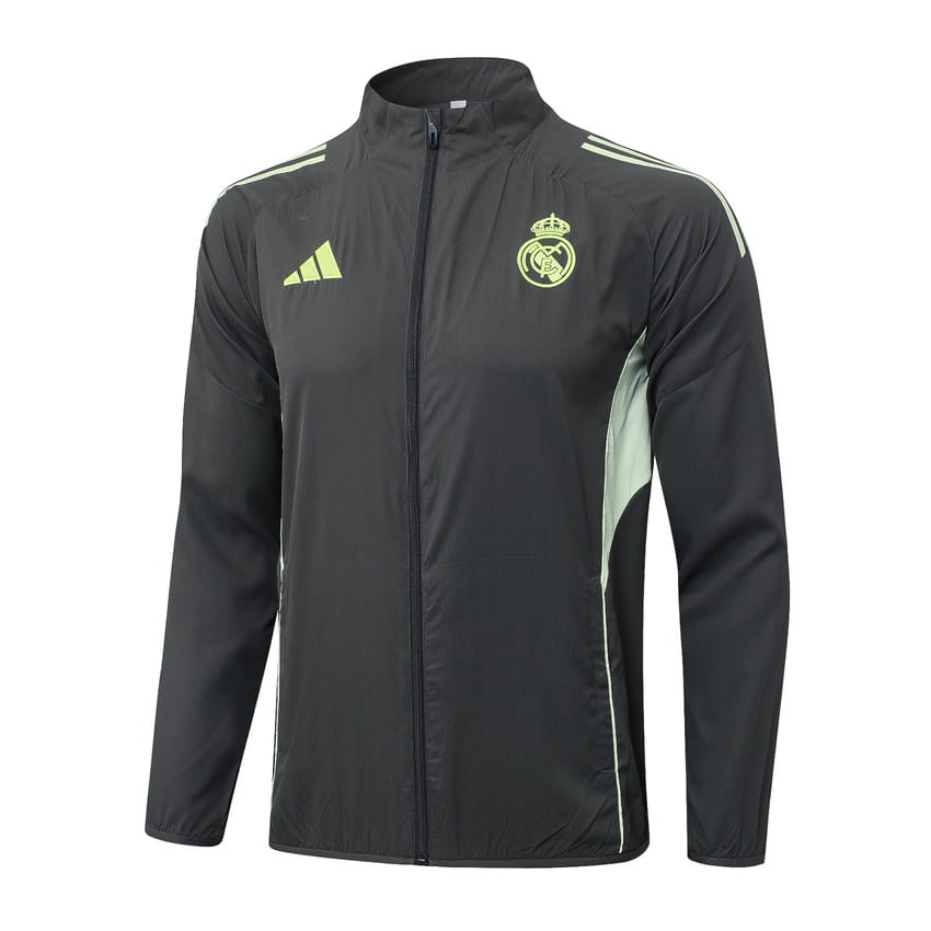 Survetement Real Madrid Veste 2025 2026 Noir Jaune (3)