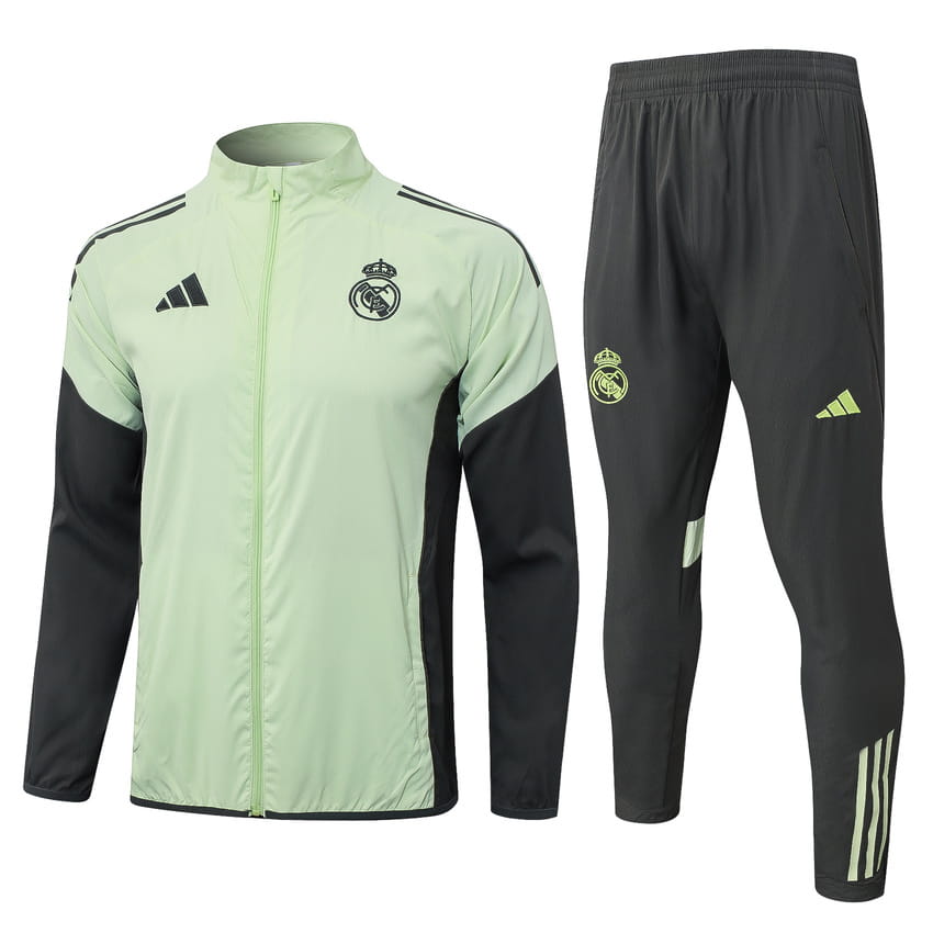 Survetement Real Madrid Veste 2025 2026 Vert Pastel (1)