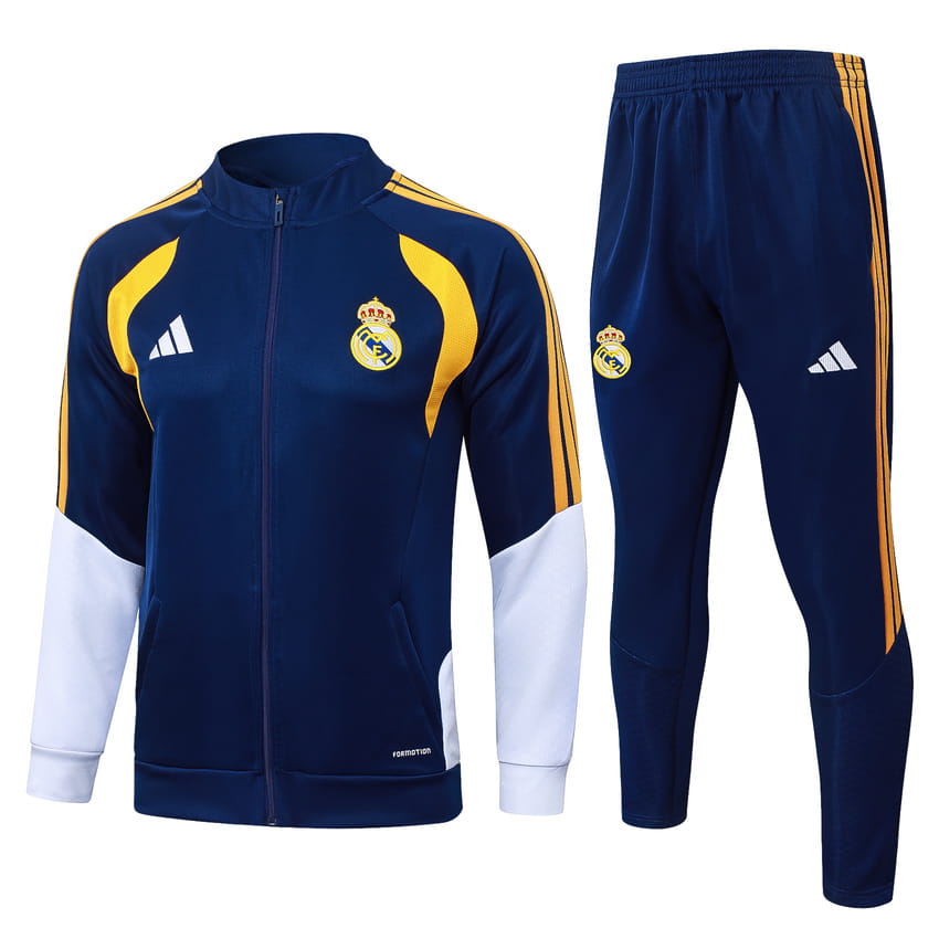 Survetement Real Madrid Veste 2026 2027 Bleu Foncé (1)