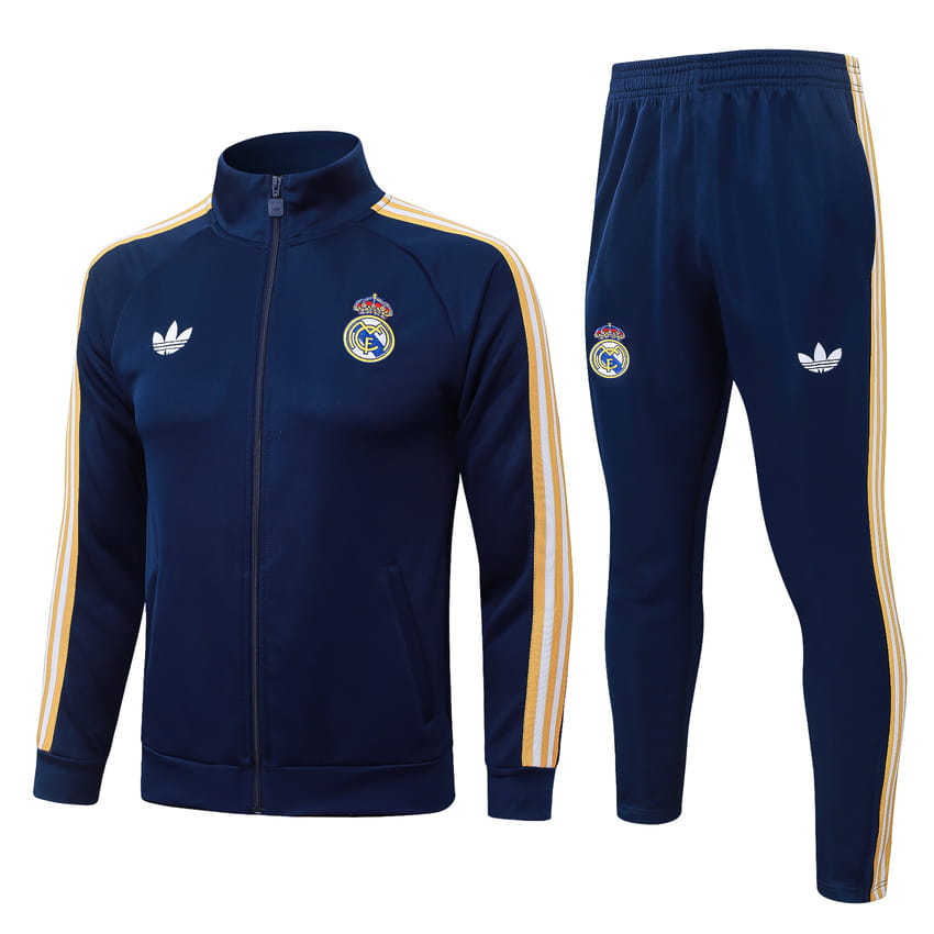 Survetement Real Madrid Veste 2026 2027 Bleu Sombre (1)