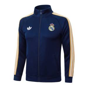 Survetement Real Madrid Veste 2026 2027 Bleu Sombre (3)