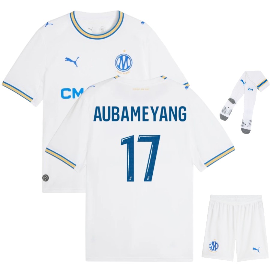 Maillot OM Kit Enfant Domicile 2026 2027 Aubameyang
