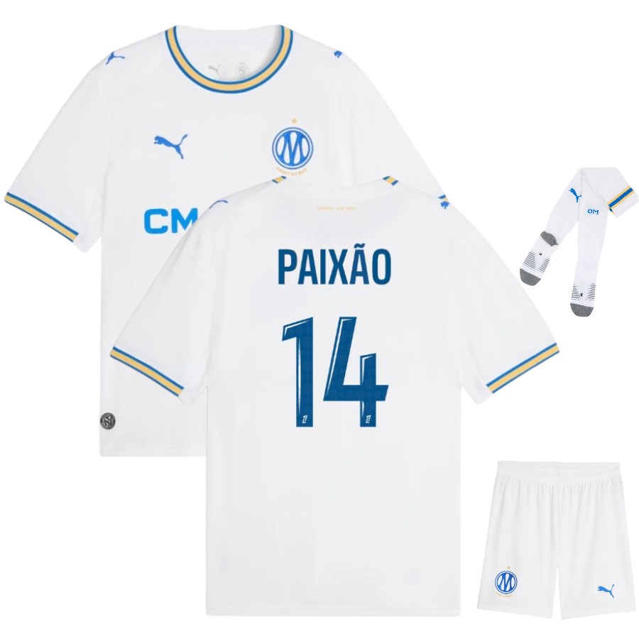Maillot OM Kit Enfant Domicile 2026 2027 Paixao