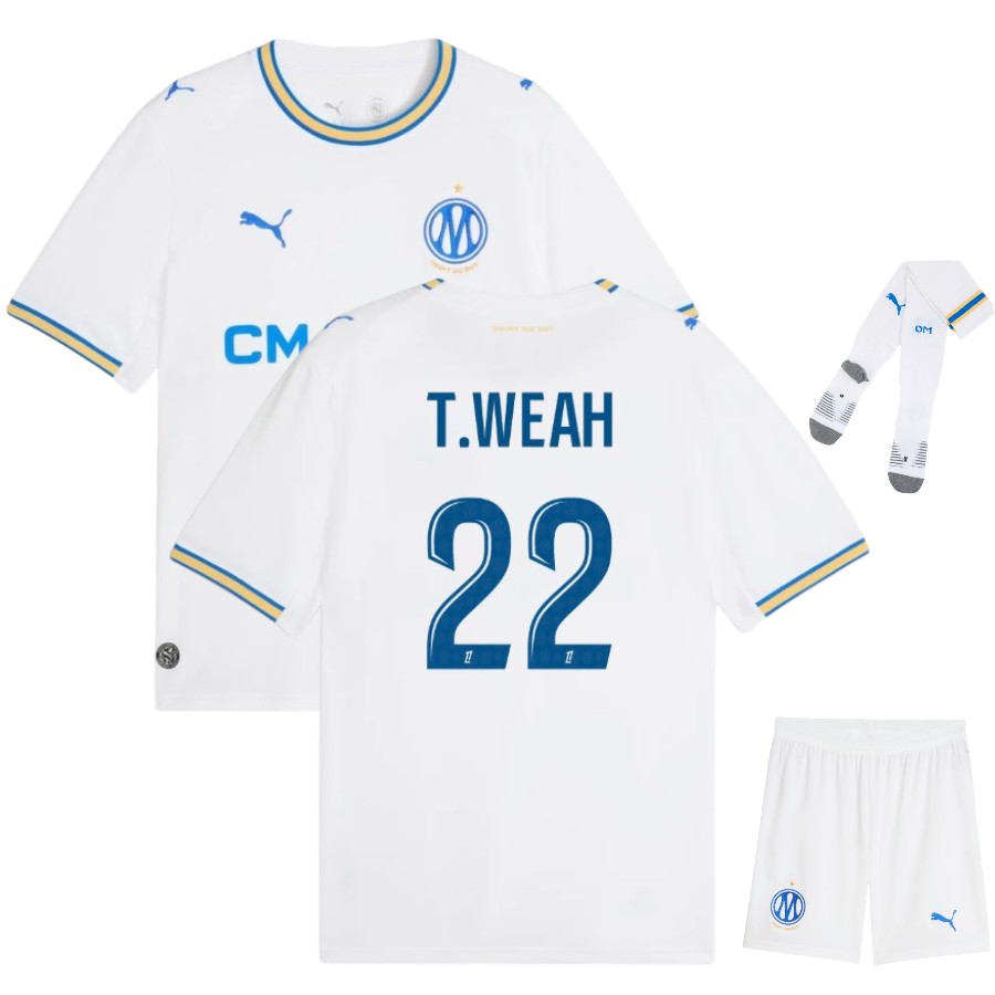 Maillot OM Kit Enfant Domicile 2026 2027 Weah