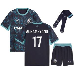 Maillot OM Kit Enfant Exterieur 2026 2027 Aubameyang