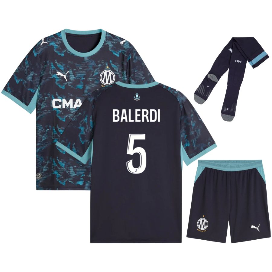 Maillot OM Kit Enfant Exterieur 2026 2027 Balerdi