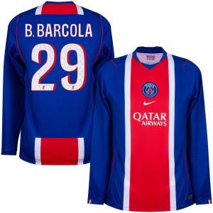 Camiseta local del PSG 2026 2027 Manga larga Barcola (1)