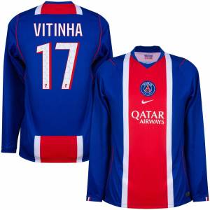 Camiseta de local del PSG 2026 2027 Manga larga Vitinha (1)