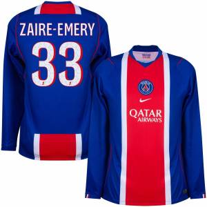 Camiseta de local del PSG 2026 2027 Manga larga Zaire-Emery (1)