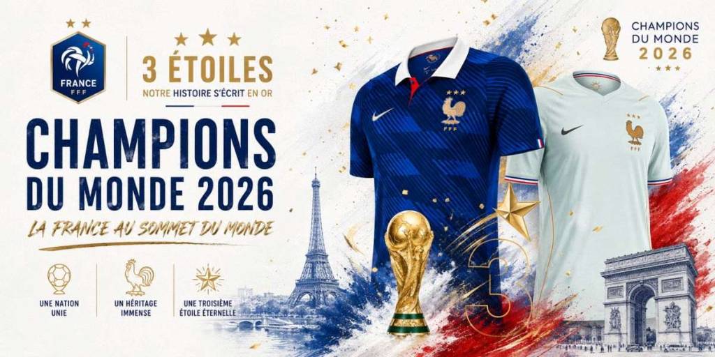 Maillots Équipe de France 3 Étoiles