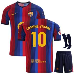 Maillot Barca Kit Enfant Domicile 2026 2027 Lamine Yamal
