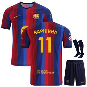 Maillot Barca Kit Enfant Domicile 2026 2027 Raphinha