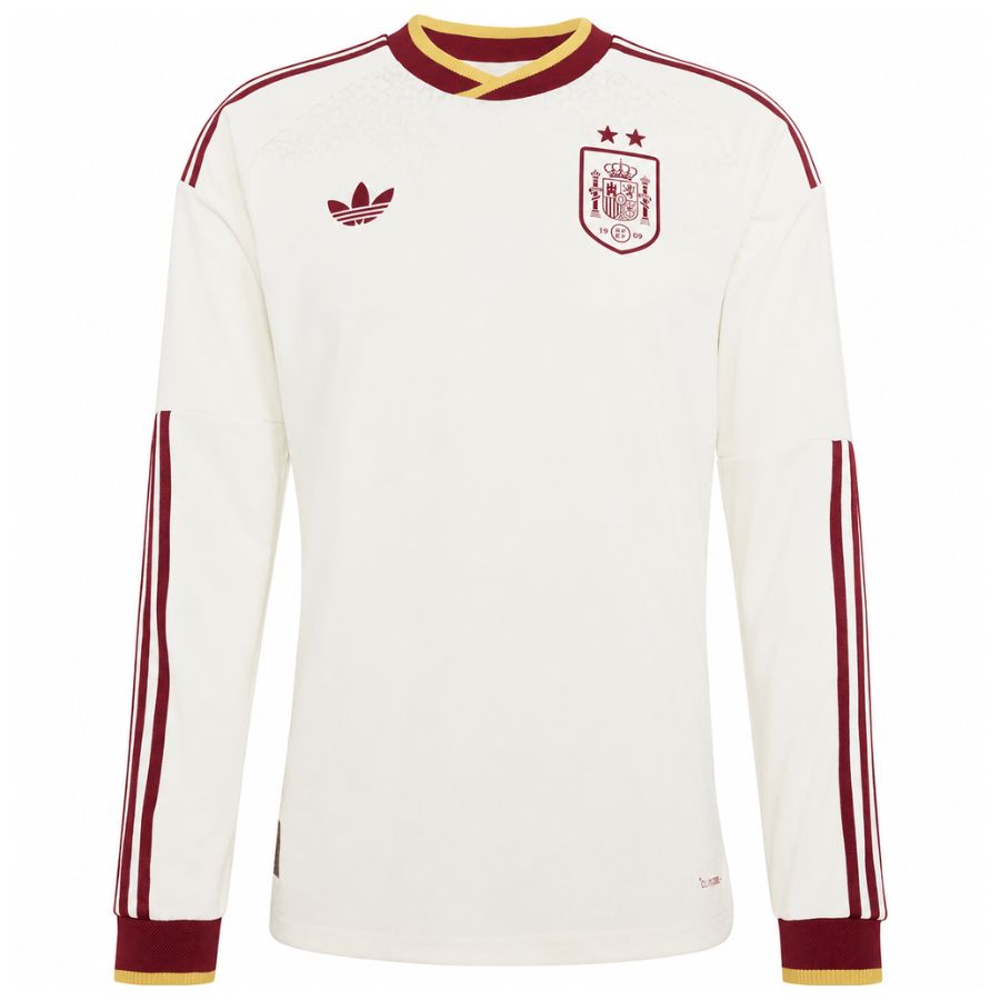 Maillot Espagne Exterieur 2 Etoiles 2026 2027 Manches Longues (1) Maillot Espagne Exterieur 2 Etoiles 2026 2027 Manches Longues (1)