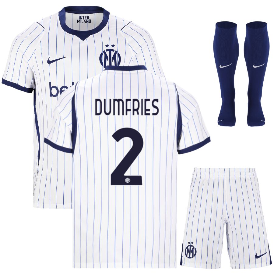 Maillot Inter Milan Kit Enfant Exterieur 2026 2027 Dumfries Maillot Inter Milan Kit Enfant Exterieur 2026 2027 Dumfries