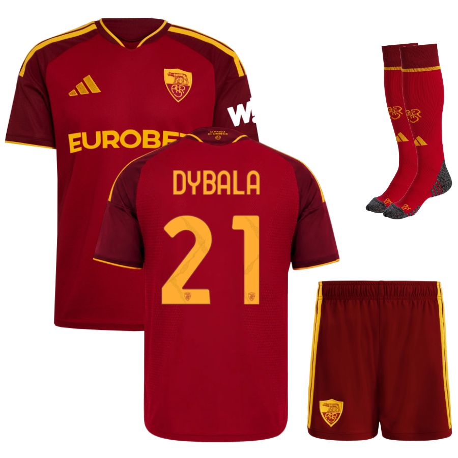 Maillot Kit Enfant AS Roma Domicile 2026 2027 Dybala Maillot Kit Enfant AS Roma Domicile 2026 2027 Dybala