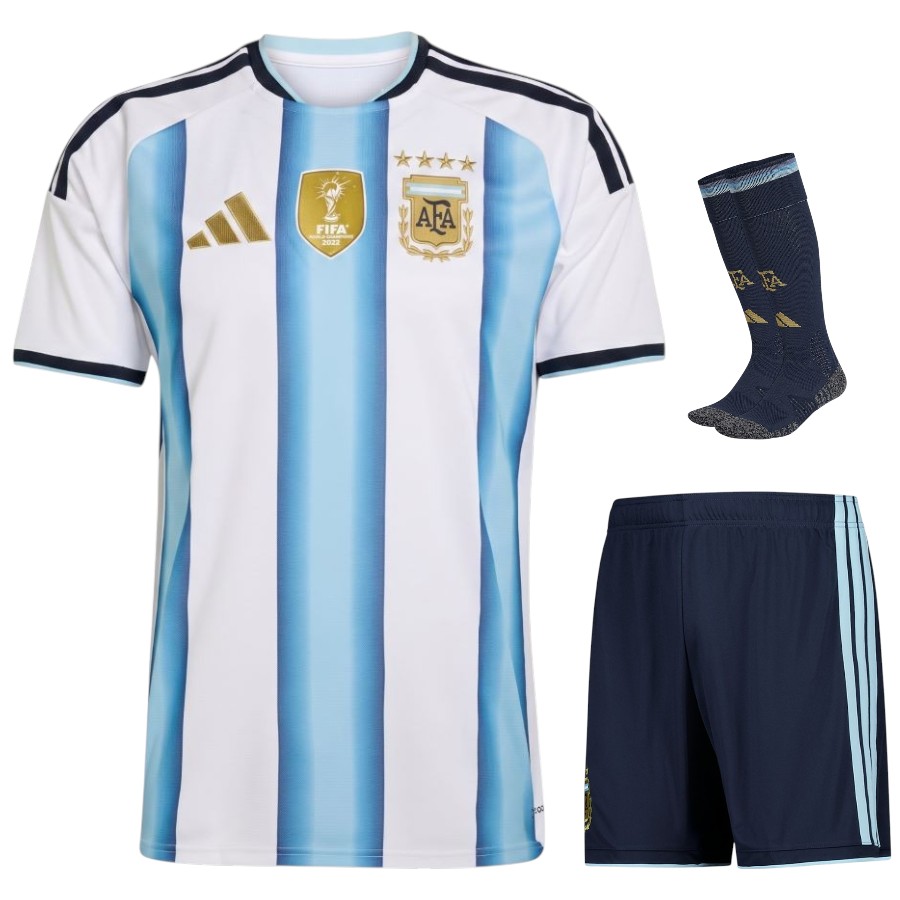 Maillot Kit Enfant Argentine Domicile 4 Etoiles (1) Maillot Kit Enfant Argentine Domicile 4 Etoiles (1)