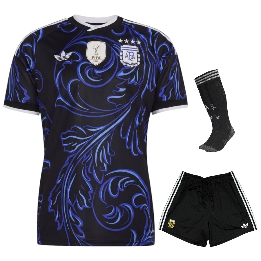Maillot Kit Enfant Argentine Exterieur 4 Etoiles (1) Maillot Kit Enfant Argentine Exterieur 4 Etoiles (1)