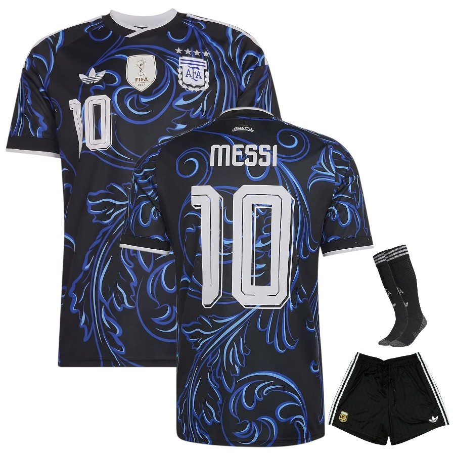 Maillot Kit Enfant Argentine Exterieur 4 Etoiles Messi Maillot Kit Enfant Argentine Exterieur 4 Etoiles Messi