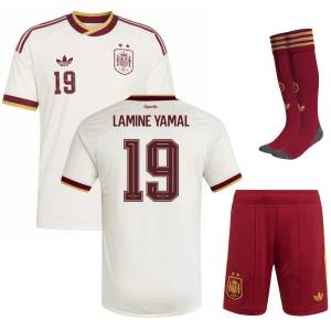 Maillot Kit Enfant Espagne Exterieur 2026 2027 Lamine Yamal 2 Etoiles