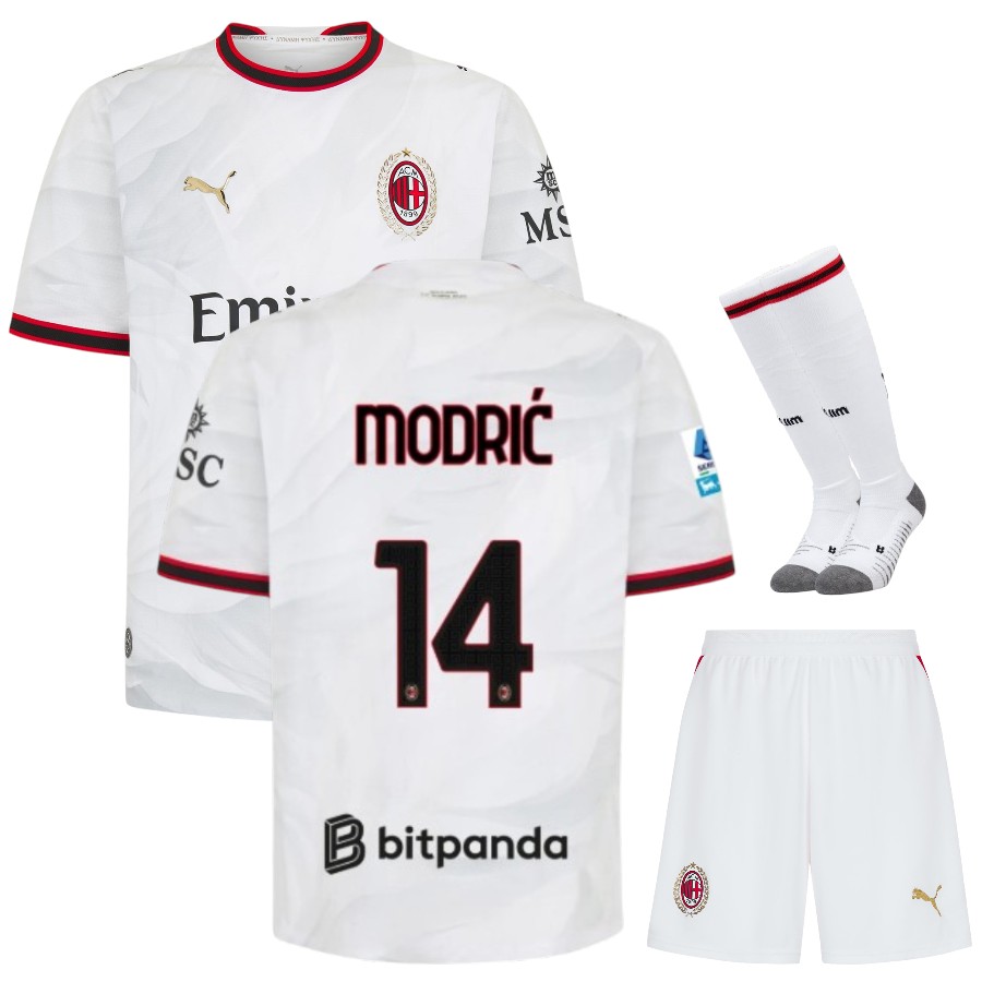 Maillot Kit Enfant Milan AC Exterieur 2026 2027 Modric Maillot Kit Enfant Milan AC Exterieur 2026 2027 Modric
