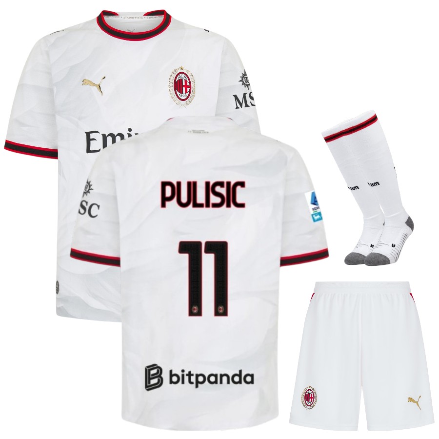 Maillot Kit Enfant Milan AC Exterieur 2026 2027 Pulisic Maillot Kit Enfant Milan AC Exterieur 2026 2027 Pulisic