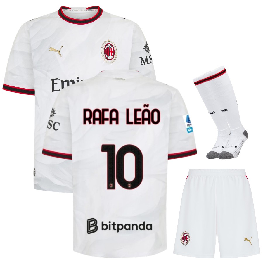 Maillot Kit Enfant Milan AC Exterieur 2026 2027 Rafael Leao