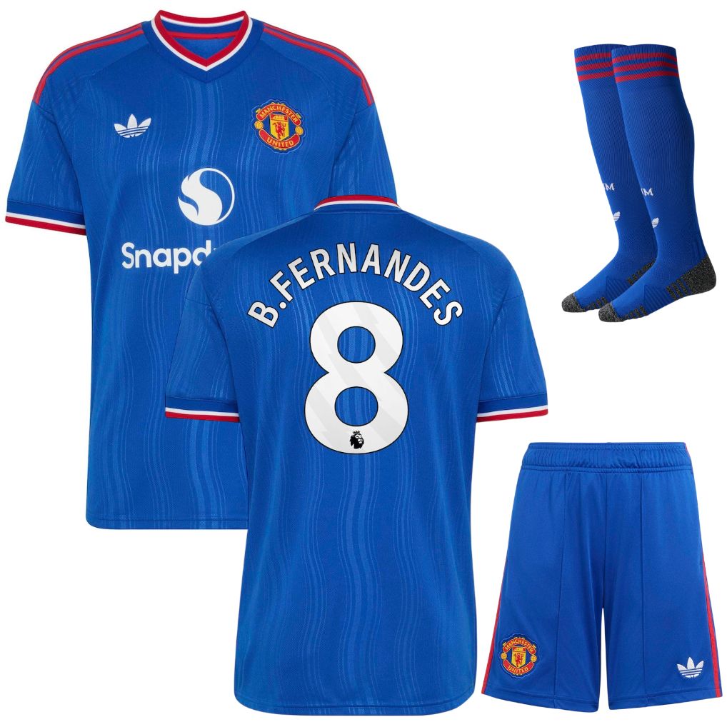 Maillot Manchester United Kit Enfant Exterieur 2026 2027 Fernandes Maillot Manchester United Kit Enfant Exterieur 2026 2027 Fernandes