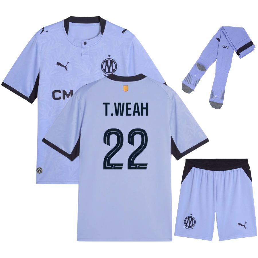 Maillot OM Kit Enfant Third 2026 2027 Weah Maillot OM Kit Enfant Third 2026 2027 Weah