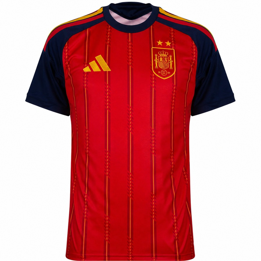 Maillots Espagne 2 Étoiles Coupe du Monde 2026 (2)