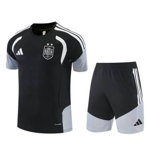 Ensemble Maillot Short Espagne 2 Etoiles 2026 2027 Noir (1)
