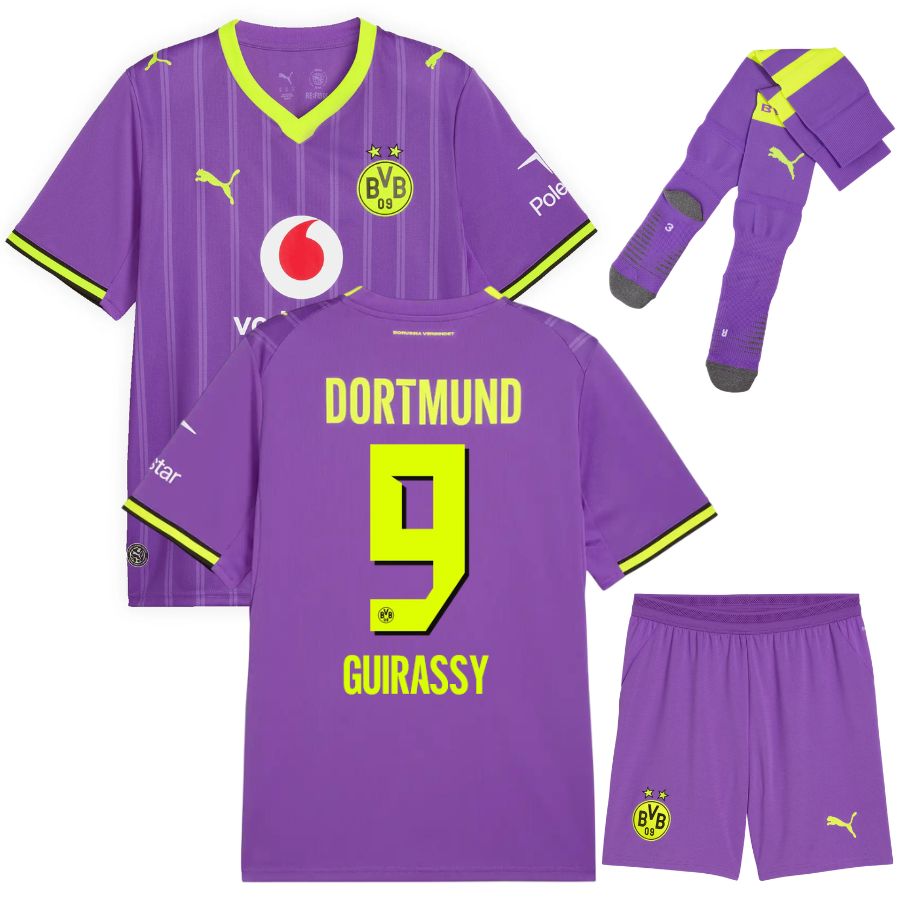 Maillot BVB Dortmund Kit Enfant Third 2026 2027 Guirassy