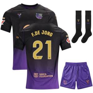 Maillot Barca Kit Enfant Exterieur 2026 2027 De Jong