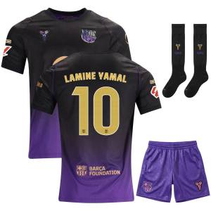 Maillot Barca Kit Enfant Exterieur 2026 2027 Lamine Yamal