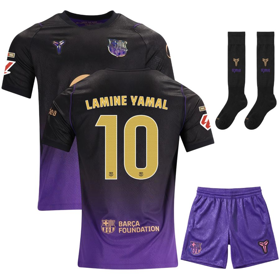 Maillot Barca Kit Enfant Exterieur 2026 2027 Lamine Yamal