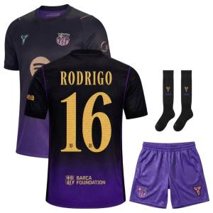 Equipación visitante del Barça para niños 2026-2027 RODRI