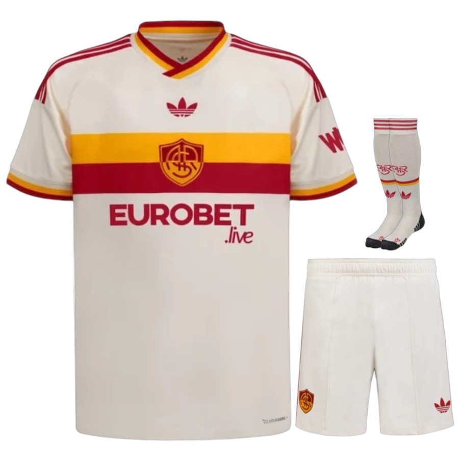 Maillot Kit Enfant AS Roma Exterieur 2026 2027 Maillot Kit Enfant AS Roma Exterieur 2026 2027