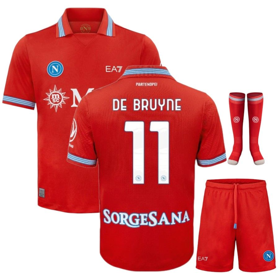 Maillot Kit Enfant Naples Third 2026 2027 De Bruyne Maillot Kit Enfant Naples Third 2026 2027 De Bruyne