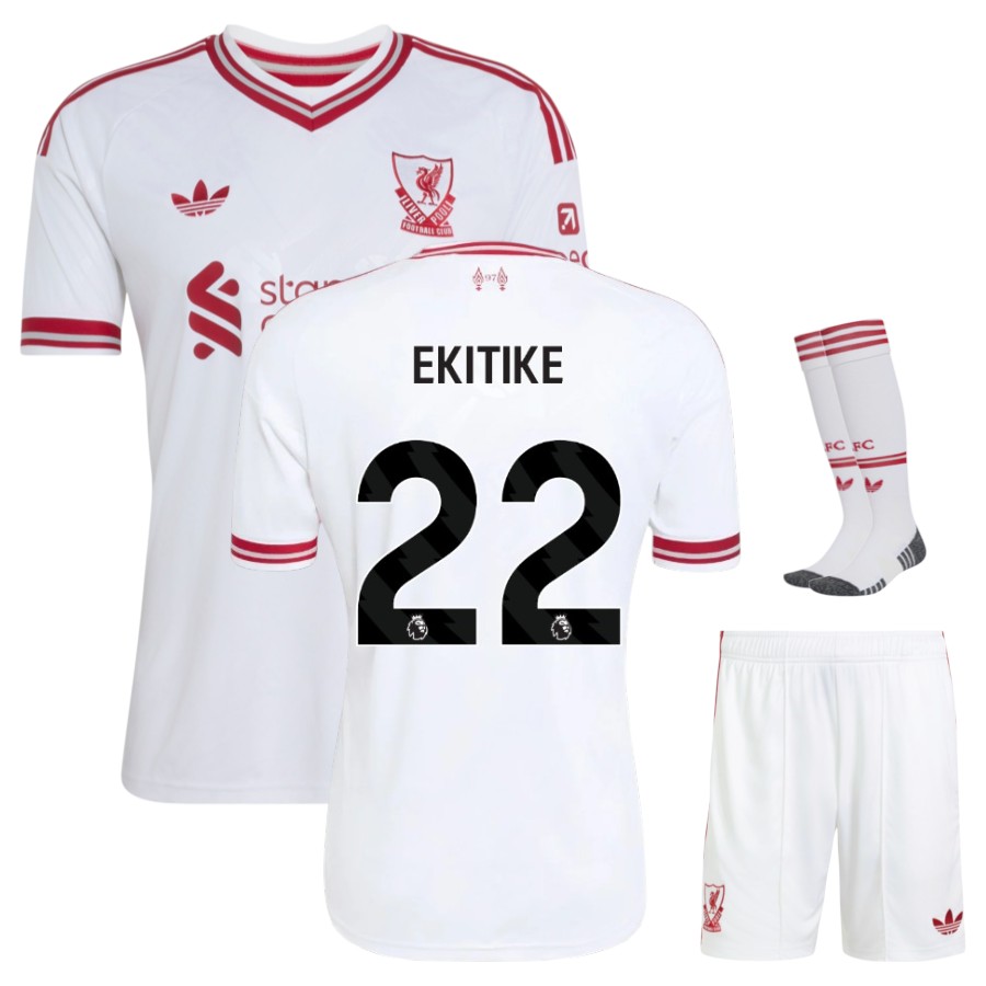 Maillot Liverpool Kit Enfant Exterieur 2026 2027 Ekitike Maillot Liverpool Kit Enfant Exterieur 2026 2027 Ekitike