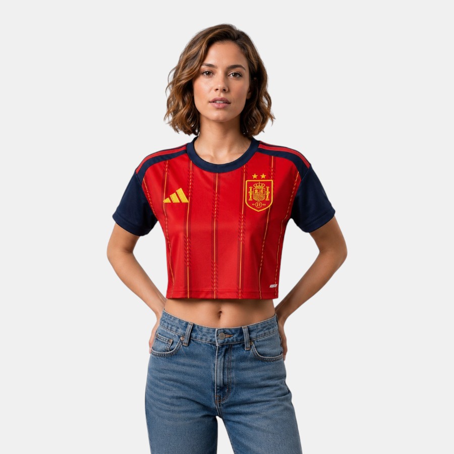 Maillot Top Femme Espagne Domicile 2026 2027 2 étoiles (1) Maillot Top Femme Espagne Domicile 2026 2027 2 étoiles (1)