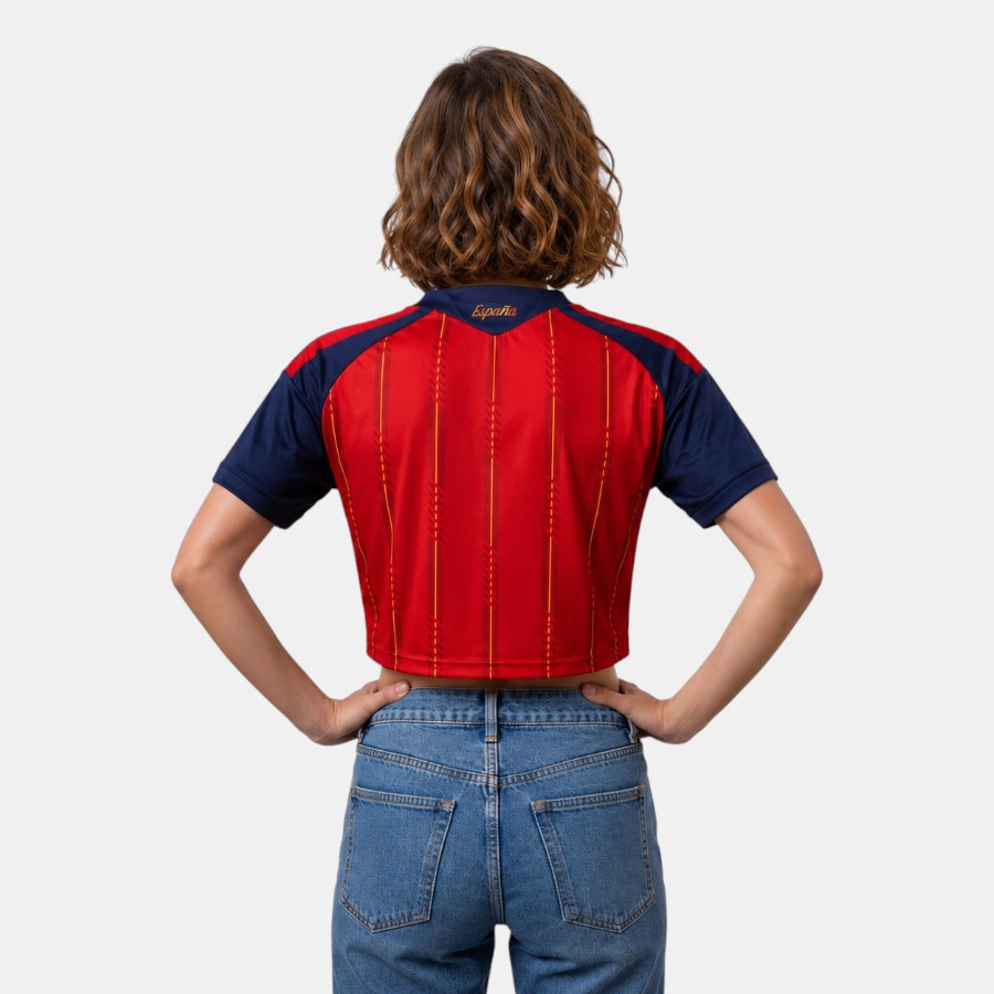 Maillot Top Femme Espagne Domicile 2026 2027 2 étoiles (2) Maillot Top Femme Espagne Domicile 2026 2027 2 étoiles (2)