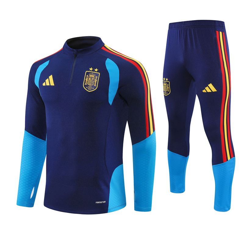 Survetement Espagne Training 2 Etoiles 2026 2027 Bleu Sombre (1)