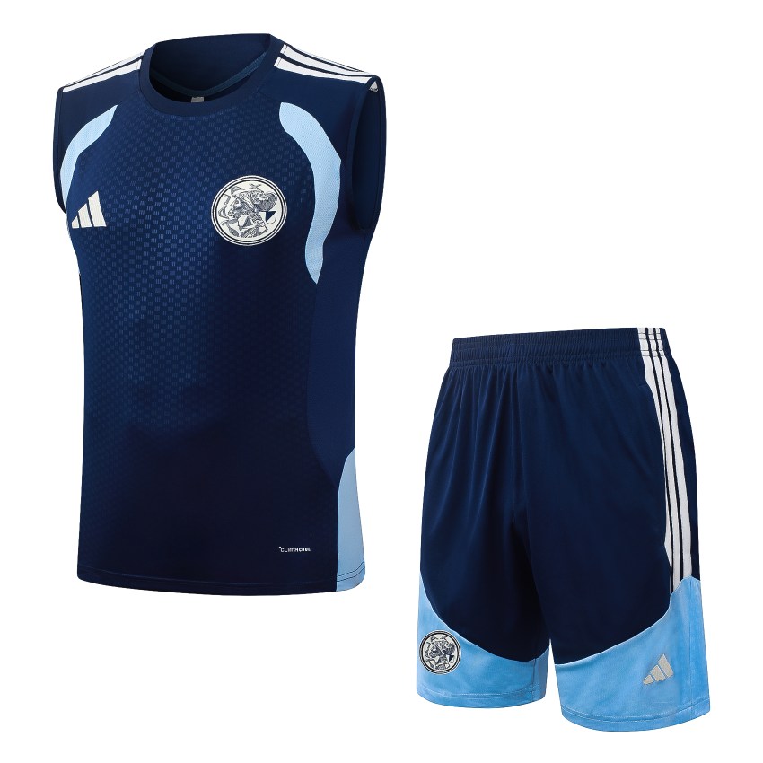 Debardeur Short Ajax 2026 2027 Bleu Sombre (1) Debardeur Short Ajax 2026 2027 Bleu Sombre (1)