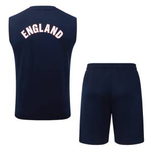 Debardeur Short Angleterre 2026 2027 Bleu Sombre (4)