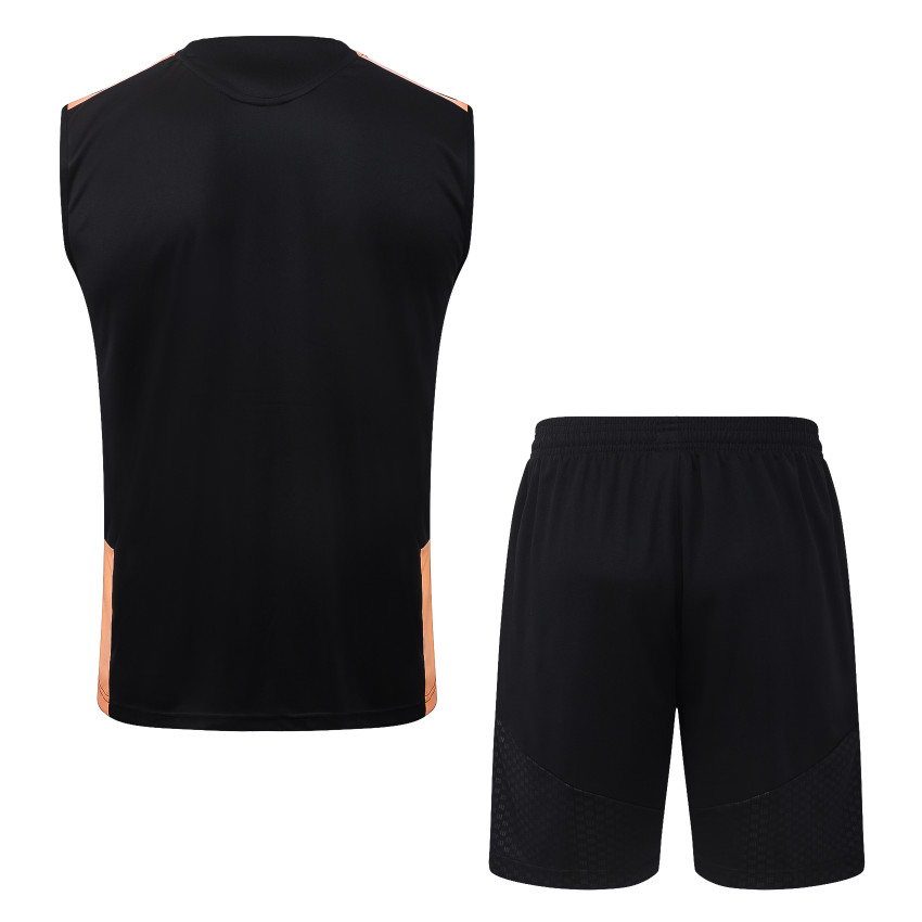 Debardeur Short Arsenal 2026 2027 Noir Orange (2)
