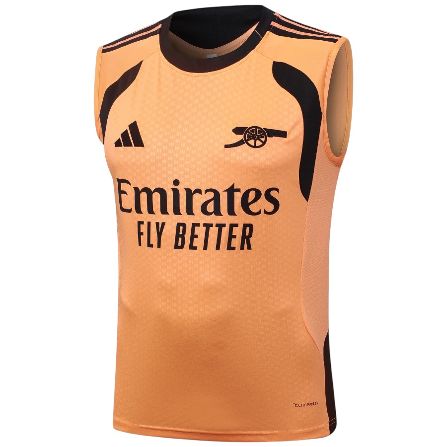 Debardeur Short Arsenal 2026 2027 Noir Orange (3) Debardeur Short Arsenal 2026 2027 Noir Orange (3)