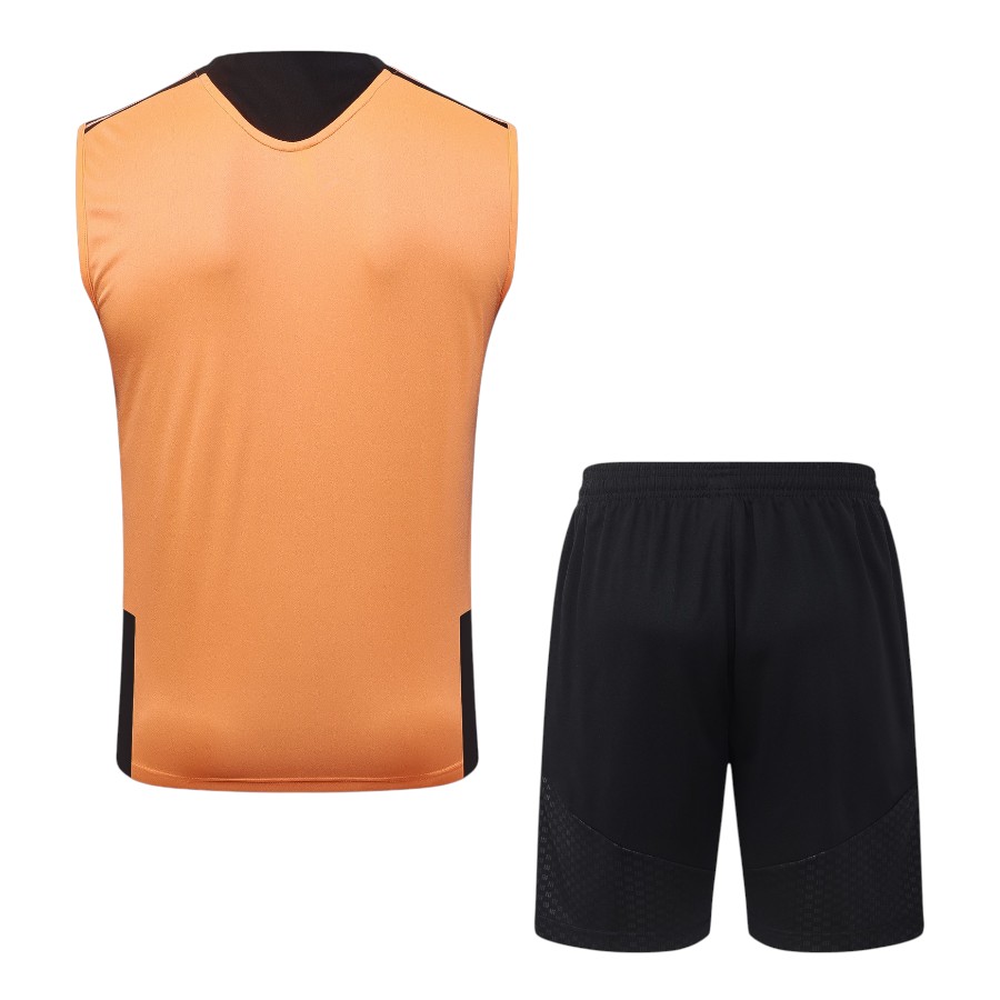 Debardeur Short Arsenal 2026 2027 Noir Orange (4) Debardeur Short Arsenal 2026 2027 Noir Orange (4)